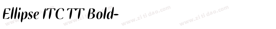 Ellipse ITC TT Bold字体转换